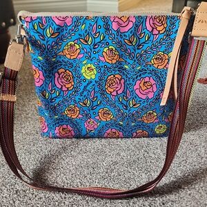 Cosuela Floral Blue Crossbody Bag.            I ACCEPT MOST OFFERS!